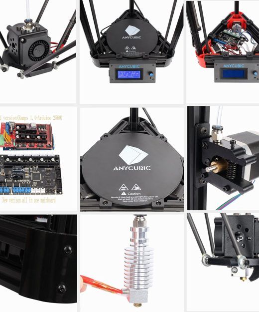 Anycubic Kossel Kit Test Delta Rostock Linear 3D Drucker