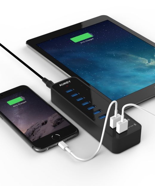 Aukey 7-Port USB 3.0 Hub Test Verteiler Schnellladen