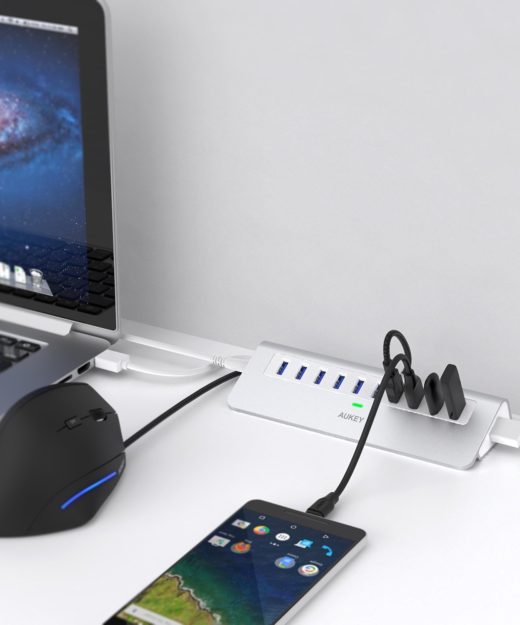 Aukey USB 3.0 10-Port Hub Test USB-Anschluss Verteiler