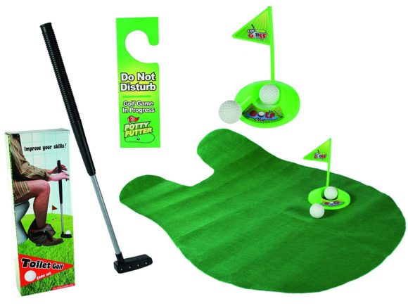 Out of the blue Toiletten Golf Set Test WC-Golf Putter