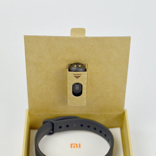 Das Xiaomi Mi Fitness Armband in seiner Verpackung