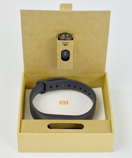 Das Xiaomi Mi Fitness Armband in seiner Verpackung
