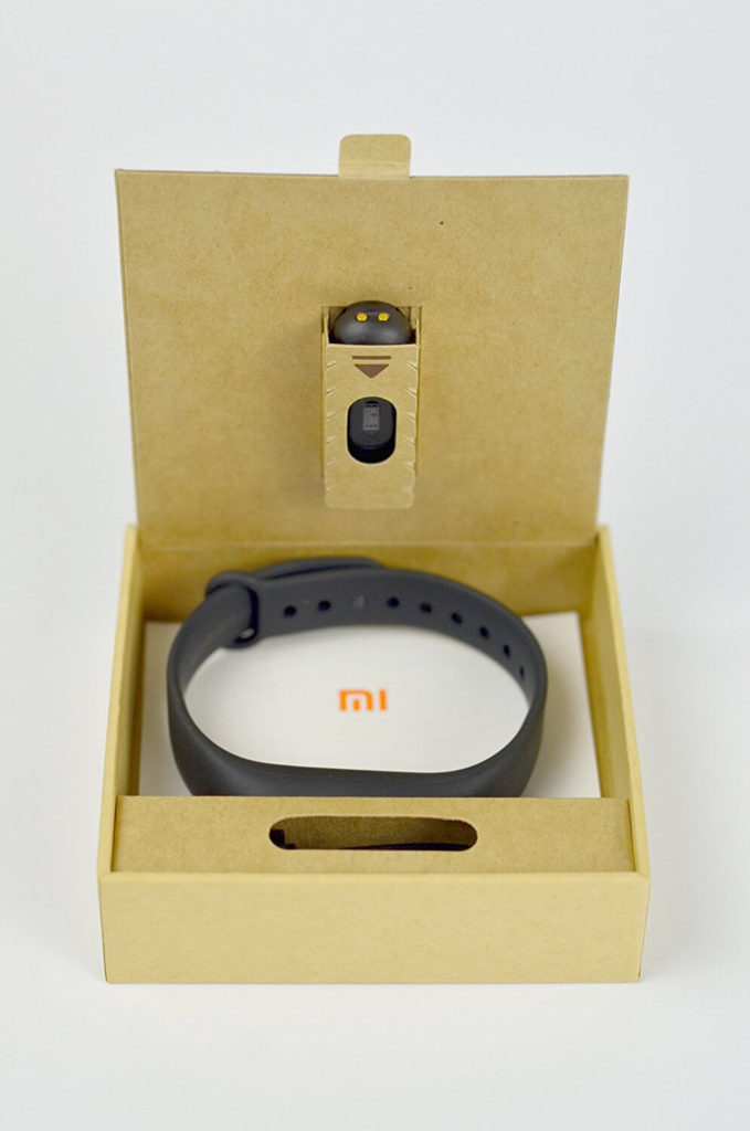 Das Xiaomi Mi Fitness Armband in seiner Verpackung