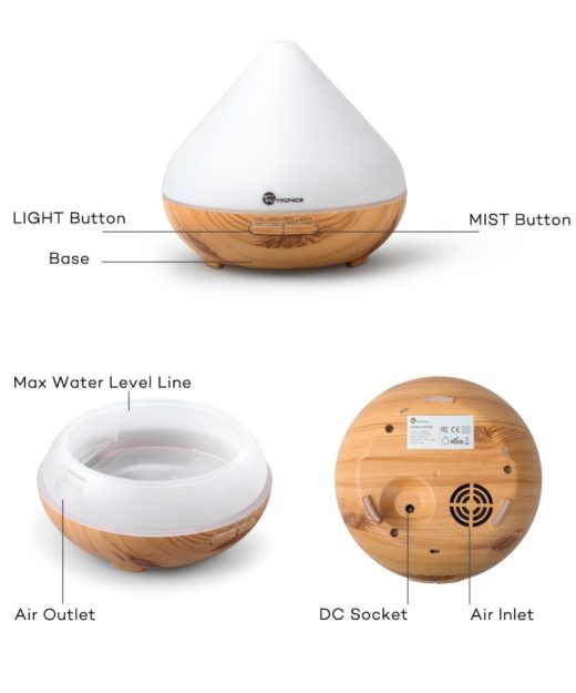 Aroma Diffuser TaoTronics Luftbefeuchter Test Duftzerstäuber