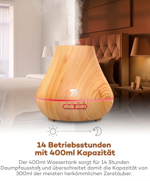 TaoTronics Aroma Diffuser 400ml Test Aromaöle