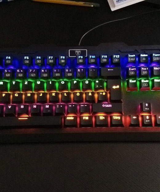 Programmierbare Beleuchtung der VicTsing Tastatur