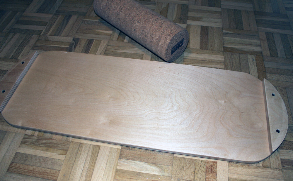 Unten ist das Indoorboard in Holzoptik belassen.