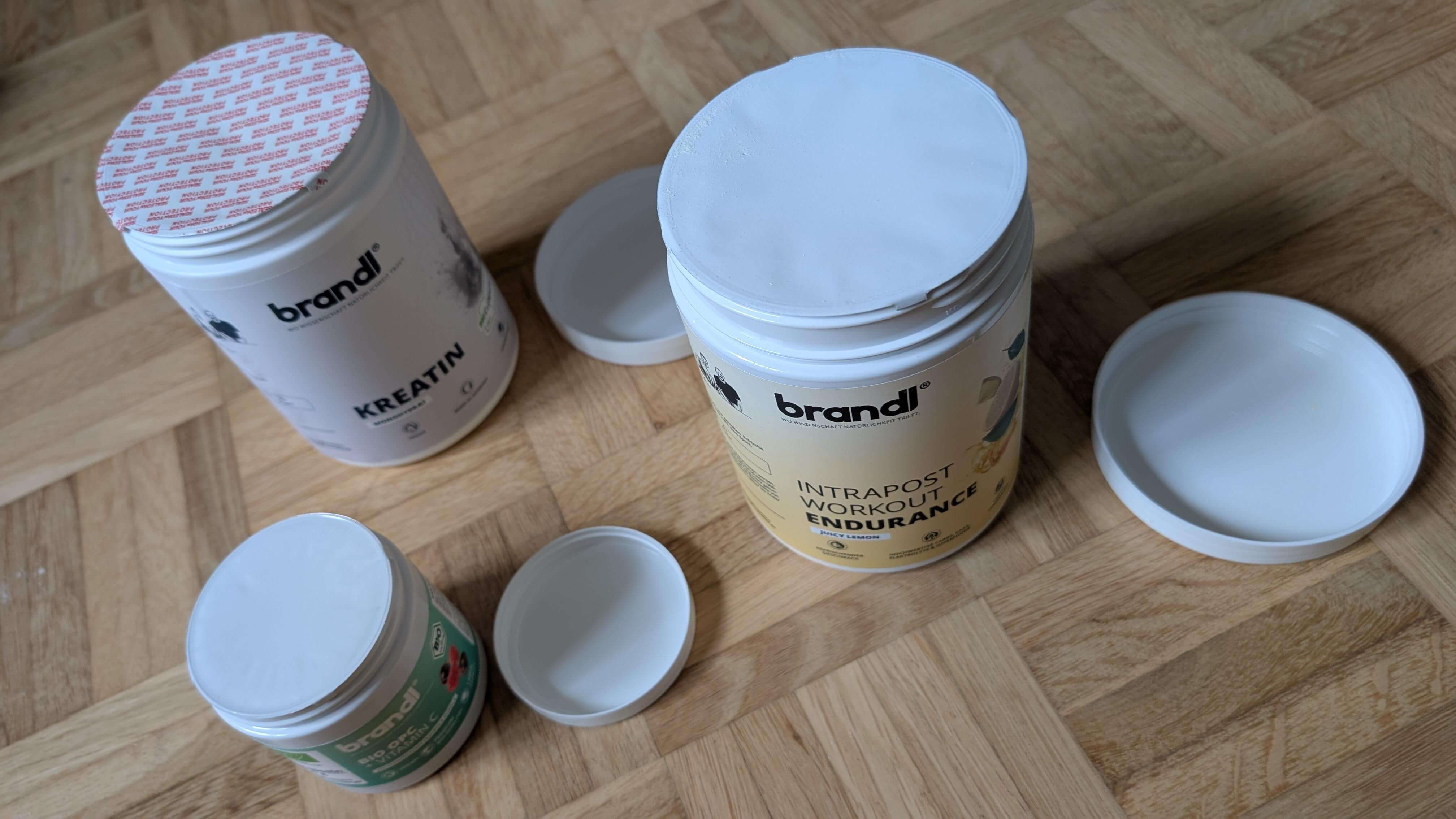 Alle Brandl Nutrition Produkte sind gut und sicher verpackt.