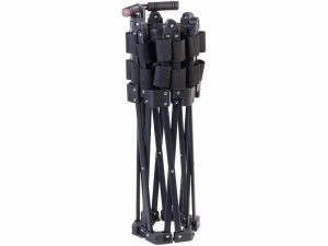 Und so sieht das Mini Trampolin zusammengeklappt aus.