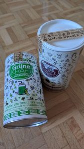 Die Volksshake Dosen kommen bestens zur Geltung und halten absolut dicht.