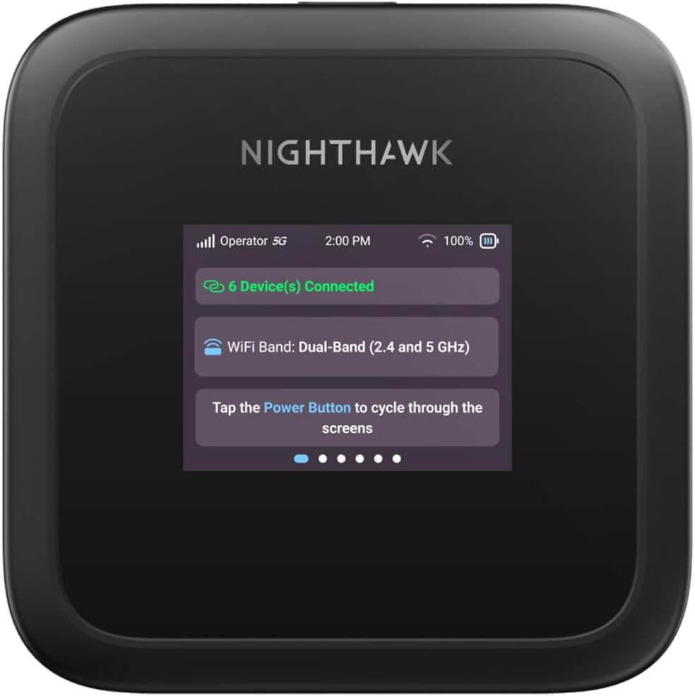 So präsentiert der Hersteller Netgear seinen Nighthawk M3 Router.