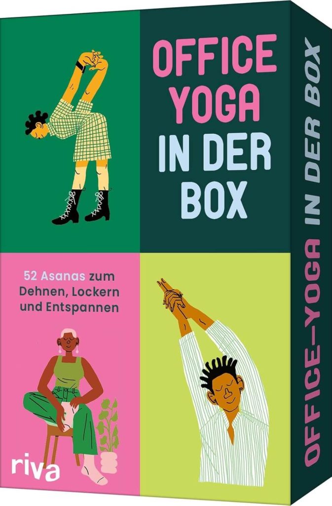 Mehr als ein Buch: Yoga Übungen mit Asanas für das Büro.