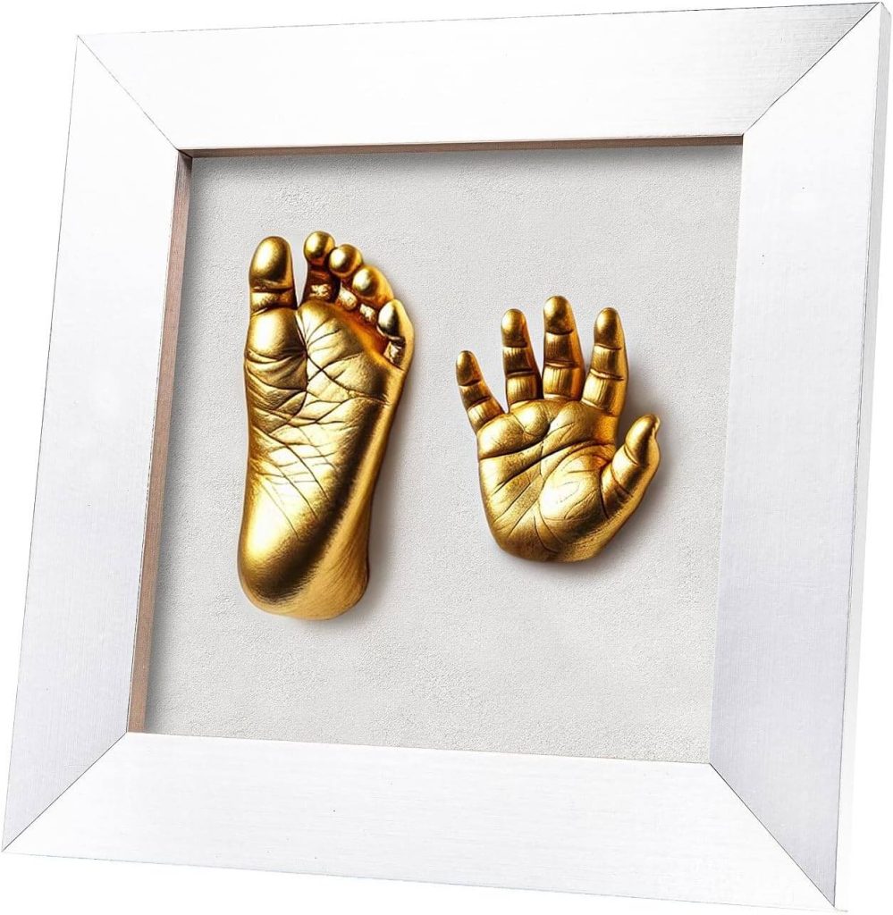 Das 3D Handabdruck Set liefert schöne Ergebnisse, wenn alles gut verläuft.