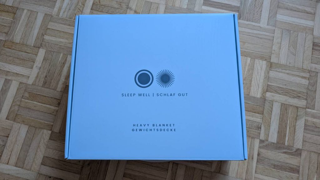 Die müüd Gewichtsdecke wünscht schon vor dem ersten Gebrauch guten Schlaf.