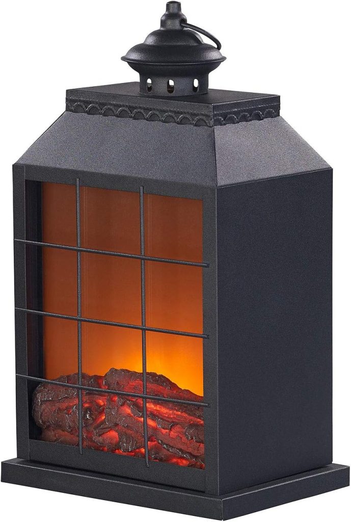 Wundervoll inszeniert kommt der Deko Kamin zum Einsatz.