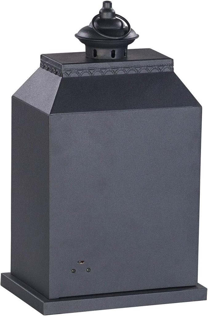 Auch von hinten macht das Carlo Milano Dekofeuer eine gute Figur.