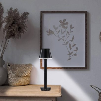 Lunartec Tischlampe akkubetrieben smarte Outdoorlampe