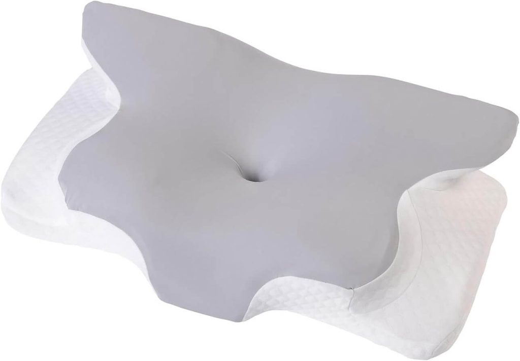 Der newgen medicals Schlafpolster ist für ein ergonimisches Kissen auch optisch ansprechend und neutral gehalten.