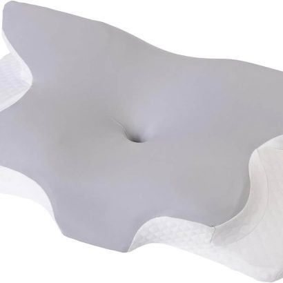 Der newgen medicals Schlafpolster ist für ein ergonimisches Kissen auch optisch ansprechend und neutral gehalten.