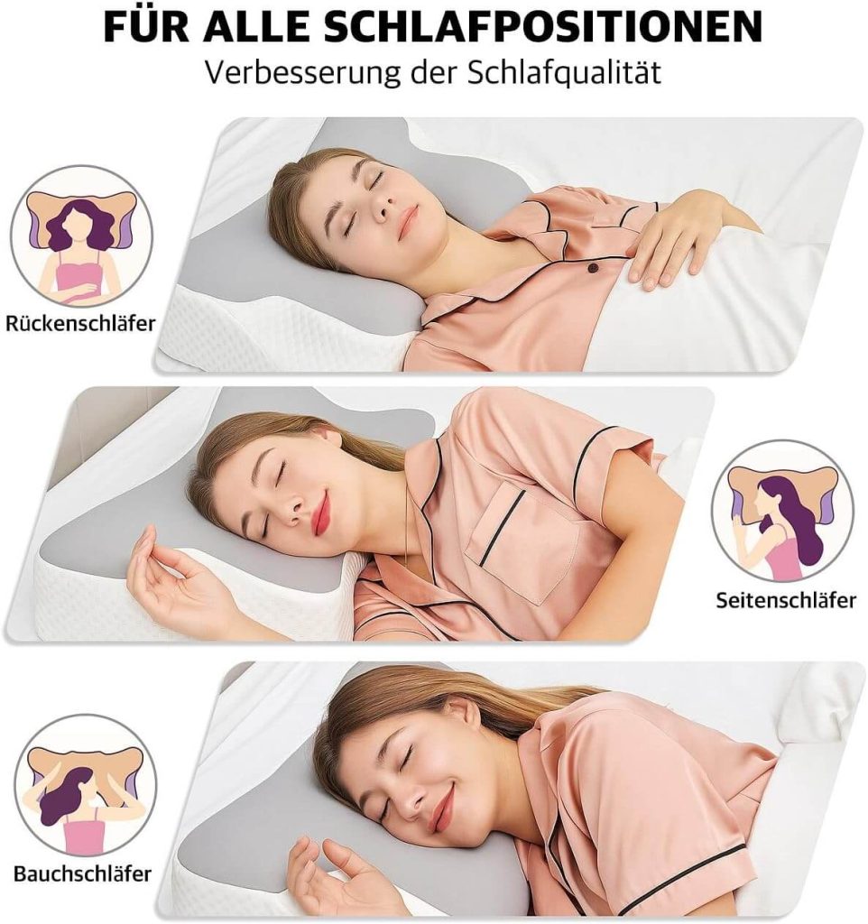 Für jede Schlafposition die richtige Nackenstütze.