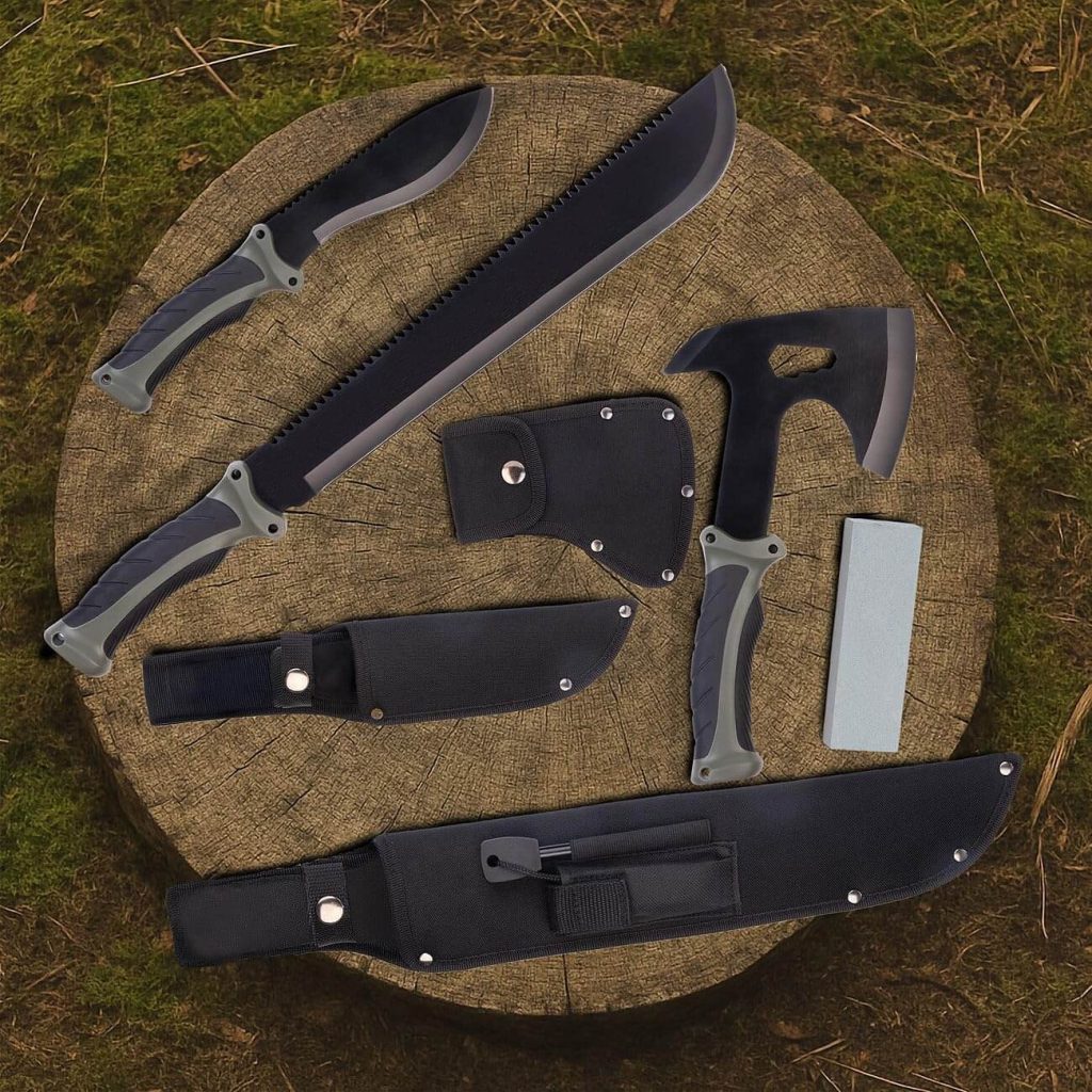 Das Semptec Urban Survival Technology Outdoor Messerset ist umfassend und sorgt für die richtige Klinge zum passenden Zeitpunkt.