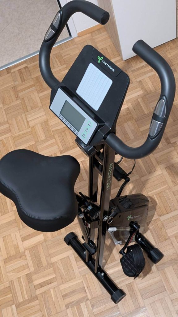 Zusammengeklappt ist der Tretmann Home wirklich kompakt.