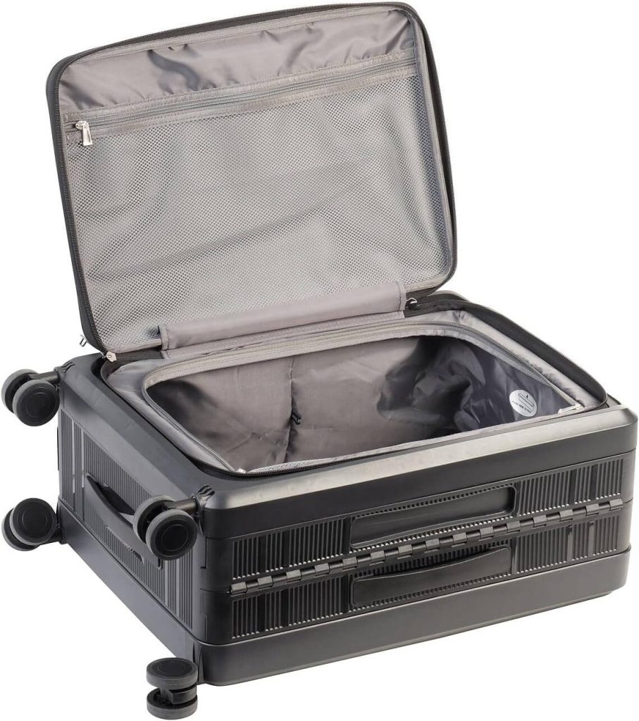 Der Xcase Hartschalenkoffer offen...