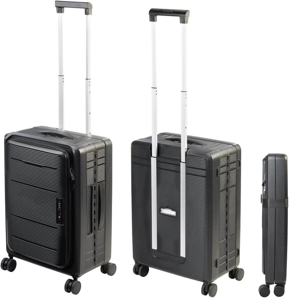 Der Xcase Trolley von allen Seiten - zudem wird er im Set mit zwei weiteren Koffergrößen angeboten.