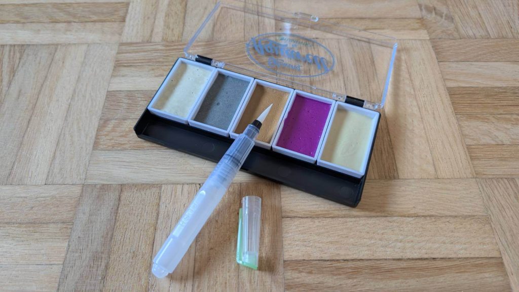 Das Herbstzauber Set der lumentics leuchtenden Aquarellfarben (lumenify) kommt in angenehmen Naturtönen.