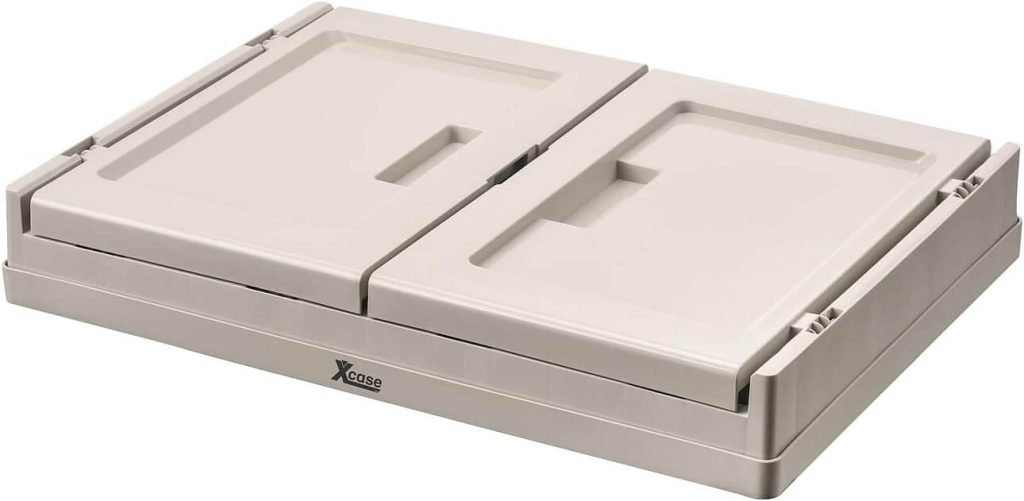 Zusammengeklappt werden die Camping-Boxen wirklich kompakt und spielen ihre volle Stärke aus. Kleine Xcase Kisten ganz groß.
