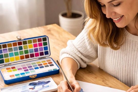 Farbenkästen Aquarellfarben-Set mit 100 Farben