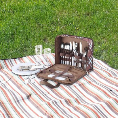 Xcase Picknicktasche Picknickset Geschirr